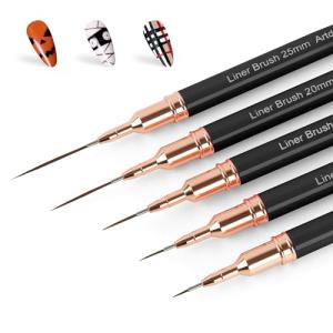 Metallic Nail Art Pens and Liner Brushes Set
