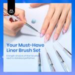 Beetles 5-Piece Nail Art Brush Set