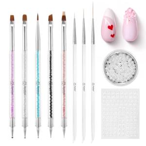 Beetles 8pcs Double-Headed Nail Art Brush Set