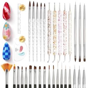 31pcs Nail Art Brush Set with Dotting Tools