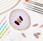 21-Piece Nail Art Tool Kit with Palette & Brushes
