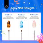 Beetles 8pcs Double-Headed Nail Art Brush Set
