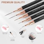 Metallic Nail Art Pens and Liner Brushes Set