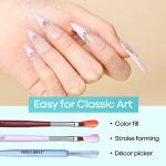 Modelones Nail Art Brushes Set for DIY Designs
