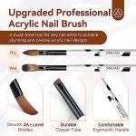 Acrylic Nail Brush Set - 3 Kolinsky Sizes