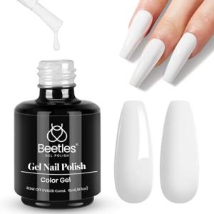 Beetles White Gel Polish for DIY Nail Art