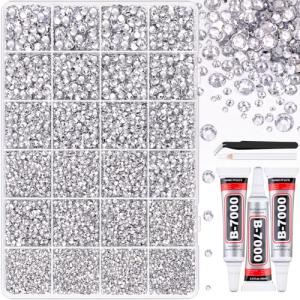 30000 Resin Rhinestones with Tweezers for Nail Art