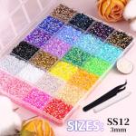 30000 Mixed-Color Resin Rhinestones for Nail Art