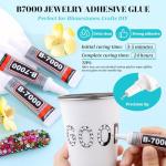 6100 Pcs Clear Resin Rhinestones & Jewelry Glue