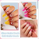 Mix of Gold and Silver Caviar Nail Beads