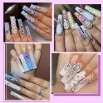 2518Pcs Rhinestones Nail Gems Set with Tools