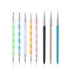 5PCS Dotting Pens & 3PCS Nail Painting Brushes