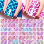 144 Nail Vinyl Stencil Stickers for Art