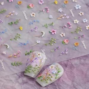 Flower Nail Stickers for Summer Nail Art