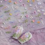 Summer Floral Flower Nail Art Stickers