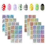 288 Nail Vinyl Stencils for Creative Designs