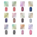144 Nail Vinyl Stencil Stickers for Art