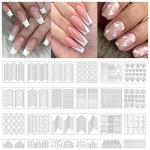 1768 French Manicure Nail Sticker Designs Set