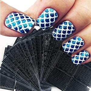 Reusable Nail Art Stencils - 144 Designs