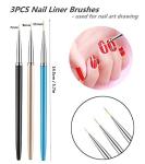 5PCS Dotting Pens & 3PCS Nail Painting Brushes
