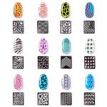 288 Piece Nail Stencil Sticker Set for Art