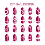 1768 French Manicure Nail Sticker Designs Set