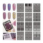 Reusable Nail Art Stencils - 144 Designs
