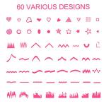 1768 French Manicure Nail Sticker Designs Set