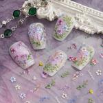 Summer Floral Flower Nail Art Stickers