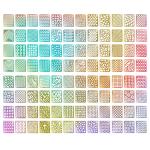 288 Piece Nail Stencil Sticker Set for Art