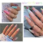 5D Flower Nail Art Stickers for DIY Designs