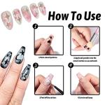 24 Sheets Nail Art Airbrush Stencils Stickers