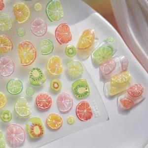 Colorful Fruit Nail Art Stickers for Summer