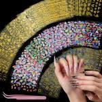 50 Sheets Floral Nail Art Stickers