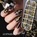 Nail Art Kit with Stickers, Gems, and Charms