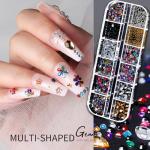 Nail Art Kit with Stickers, Gems, and Charms