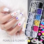 Nail Art Kit with Stickers, Gems, and Charms