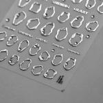 Gold 5D Embossed Nail Art Stickers Set