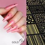 50 Sheets Floral Nail Art Stickers