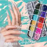 Nail Art Kit with Stickers, Gems, and Charms