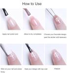 5D Flower Nail Art Stickers with Geometric Frames