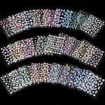 30 Sheets Colorful Flower Nail Art Stickers