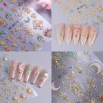Bohemian Star Moon Nail Decals - 2 Sheets