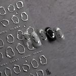 Gold 5D Embossed Nail Art Stickers Set