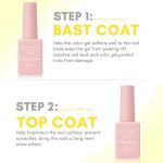 Gel Top Coat and Base Coat Kit – Glossy Finish