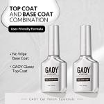 Glassy Gel Top and Base Coat Set, 16ml