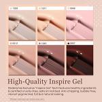 Modelones 6-Color Nude Pink Gel Nail Polish Set