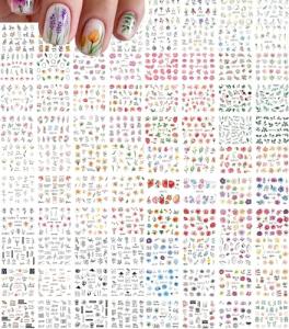 84 Sheets Colorful Butterfly & Flower Nail Stickers