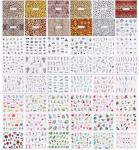 78 Sheets Colorful Butterfly Flower Nail Stickers