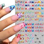 Colorful Stripes Nail Art Stickers - 36 Sheets